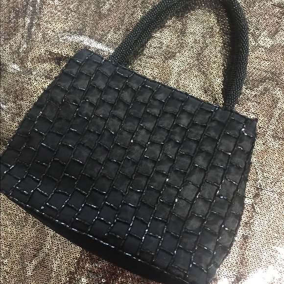 Small beaded black bag - Picture 2 of 4